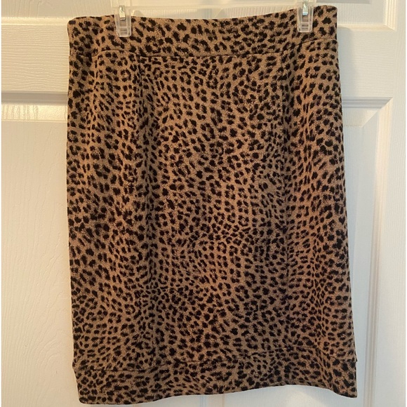 Nic + Zoe Leopard print pencil  skirt size M - Picture 10 of 10